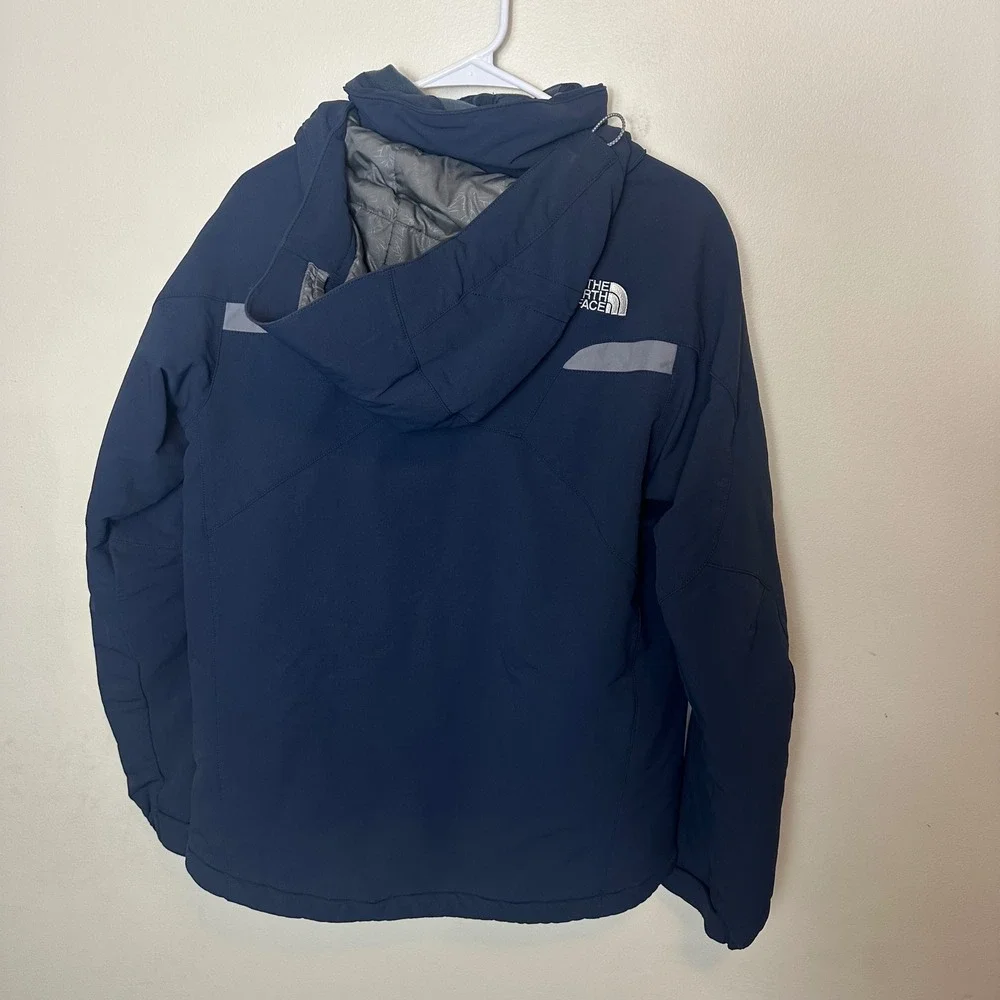 The North Face Apex Jacket Mens S Blue Zip Softshell Insulated Ski Outdoor RECCO